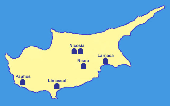 Map of Cyprus